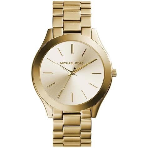 michael kors slim gold watch|michael kors watches ladies gold.